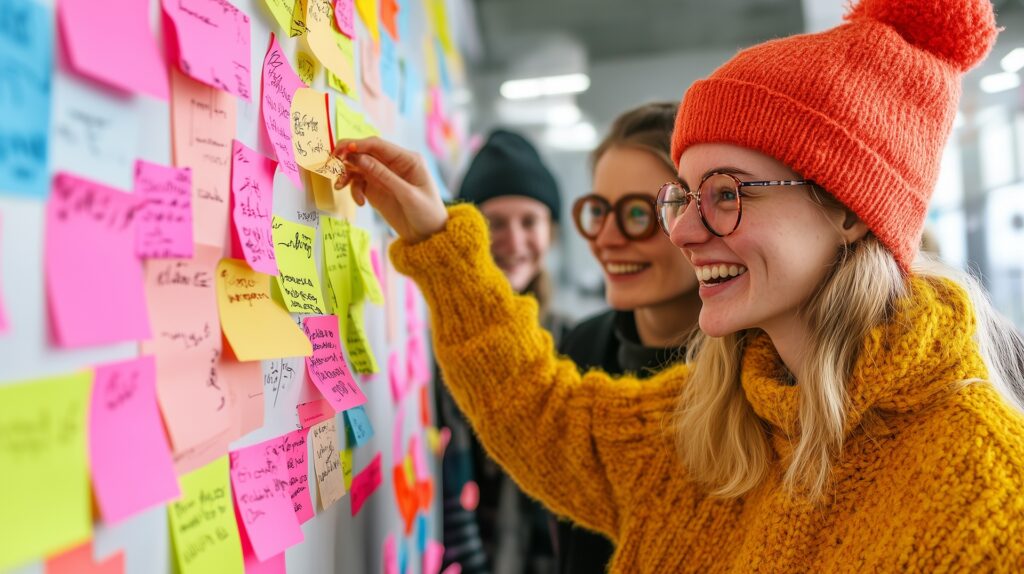 Kreativworkshop mit Post-its in Tagungsräume Düsseldorf